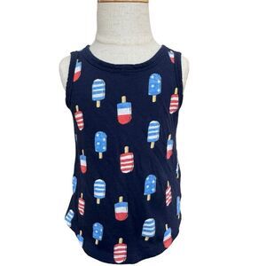 Old Navy Girls Toddler Kids Sleeveless Popsicle Print Cotton Graphic Tee. 2. 2T.